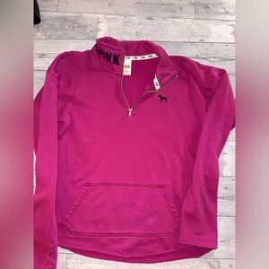 VS PINK 1/4 zip sweatshirt